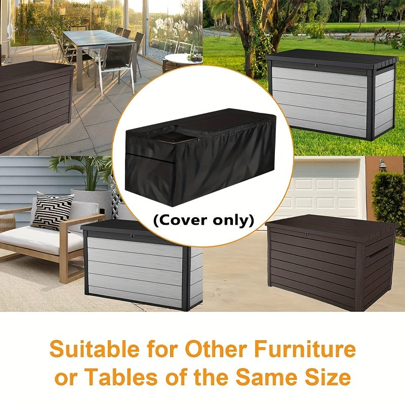 Deck Box Cover Heavy Duty Waterproof | Outdoor Storage Cabinet Patio