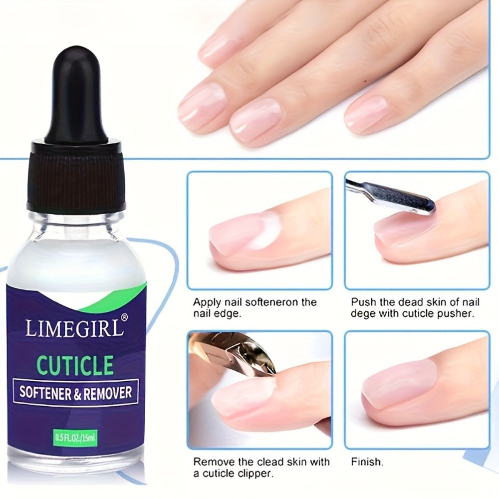 Nail Cuticle Remover Stick 3-Pack Dead Skin Softener with Nail Oil Formula – Anti-Hangnail Cuticle Care Tool for Finger Trimming Nail Art