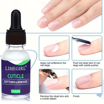 Nail Cuticle Remover Stick 3-Pack Dead Skin Softener with Nail Oil Formula – Anti-Hangnail Cuticle Care Tool for Finger Trimming Nail Art