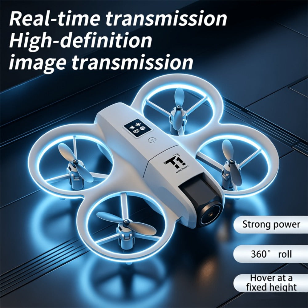 180° Rotating Dual Camera Drone Optical Flow Positioning Gyroscope Stabilization 360° Roll One-Button Takeoff Landing Calibration