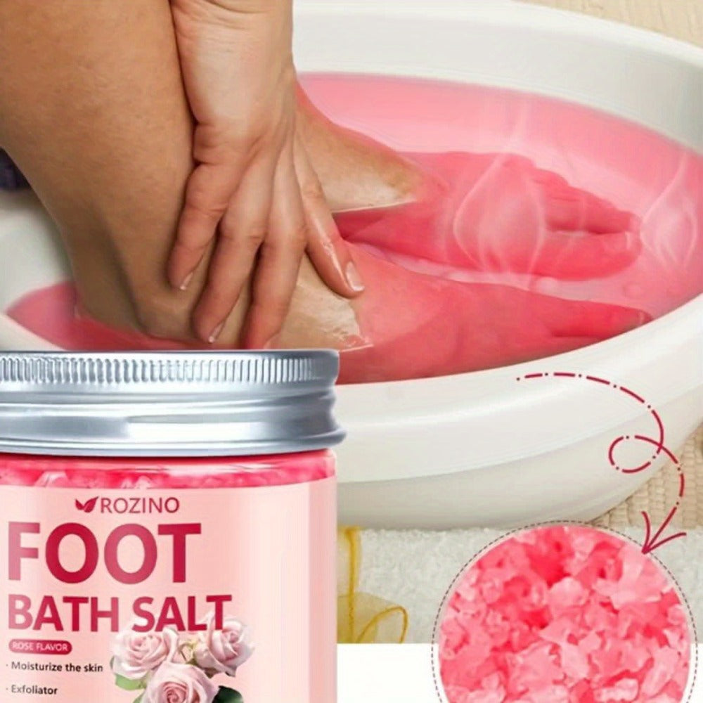 Foot Soak Sea Salt 60g Dry Cracked Heels Hypoallergenic – Moisturizing Mineral Foot Bath Salt 20-Min Relaxing Spa Treatment for Tired Aching