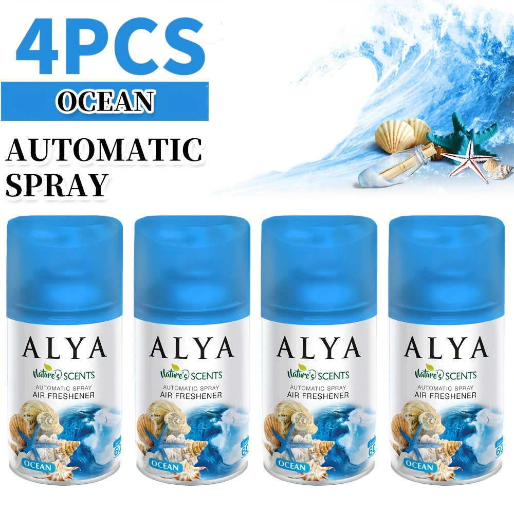 Spray Air Freshener Refill 8.45oz 1pc or 4pcs - 6 Scents Lavender Vanilla Cool Linen Ocean Mixed Berries Magnolia
