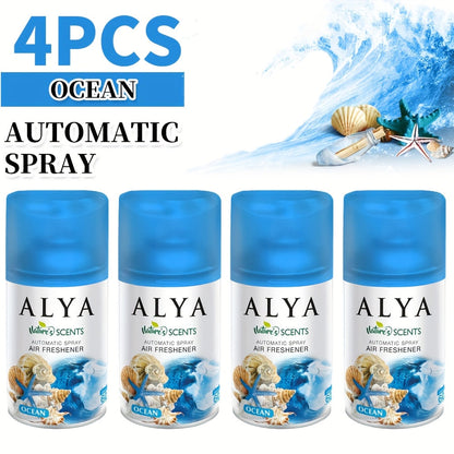 Spray Air Freshener Refill 8.45oz 1pc or 4pcs - 6 Scents Lavender Vanilla Cool Linen Ocean Mixed Berries Magnolia
