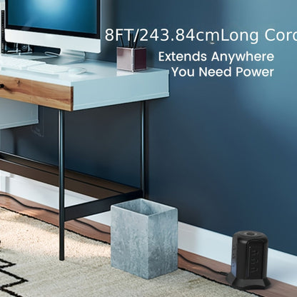 Surge- Power Tower 13-in-1 with Wireless Charger, 9 AC Outlets & 4 USB Ports (2 USB-C PD18W), 1080J Surge Protector