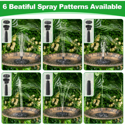 Solar Fountain Pump for Garden, Patio and Yard Use, with the Listed Configuration, for Everyday Use and Organized Storage
