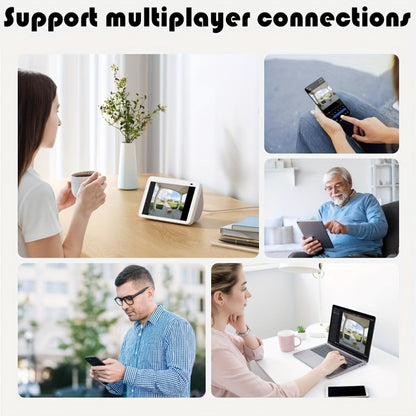 Wireless Security Camera Rechargeable Battery, No WiFi No Internet AP Hotspot, IR Night Vision, Two-Way Audio