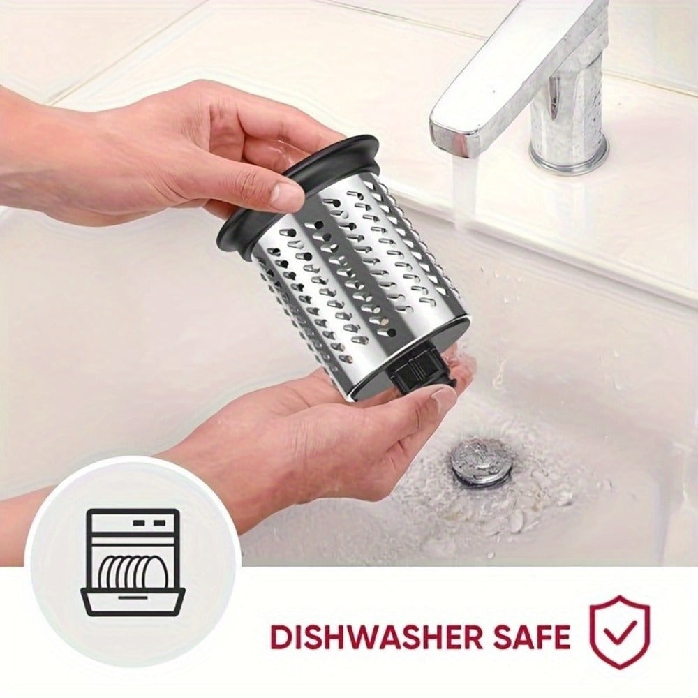 Stainless Steel Slicer Shredder Attachment for Stand Mixers with 4 Blades for Entryways, Bedrooms and Living Spaces