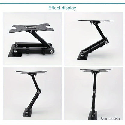 Single-Arm TV Wall Mount for 22-55 Inch Screens with Swivel, Tilt and Square Screen Plate Design