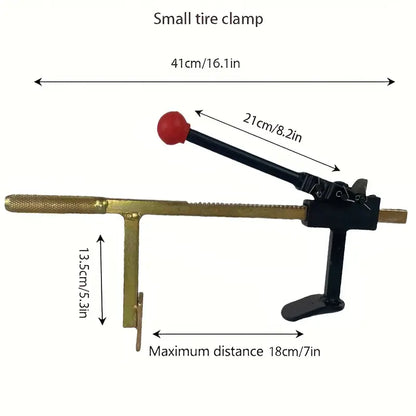 Bead Breaker Tool Heavy-Duty Manual Tire Changer with Safety Guard, Durable Steel Construction Universal Tire Service Equipment for Cars