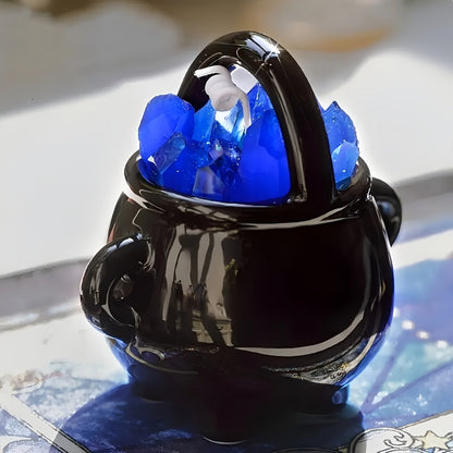 Ceramic Wax Melter Hanging Incense Holder Tealight Diffuser Black Witch Style Home Decor for Everyday Face, Beard and Body Grooming