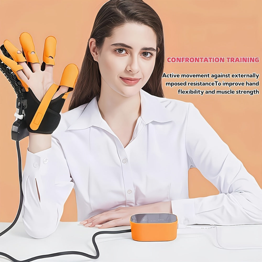 Rehabilitation Robot Gloves for Hand & Finger Training, Air Pressure Finger Exercise Device with LCD Touch Screen