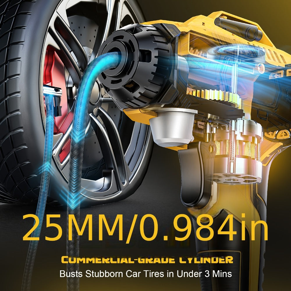 Cordless Tire Inflator 160PSI Portable Air Compressor Compatible with DeWalt 20V / 18V Battery, Digital Pressure Gauge