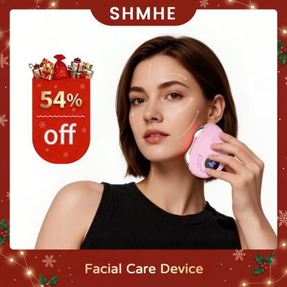 Gua Sha Electric Facial Sculpting Tool, 9-Speed Vibration & 9-Speed Heat, Face Lifting Lymphatic Drainage Massager for & Contouring