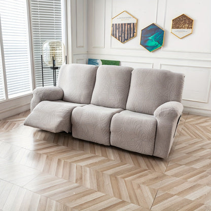 Sofa Cover Big-Leaf Jacquard High-Stretch Recliner Slipcover for 1, 2 or 3 Seats and Console Loveseats