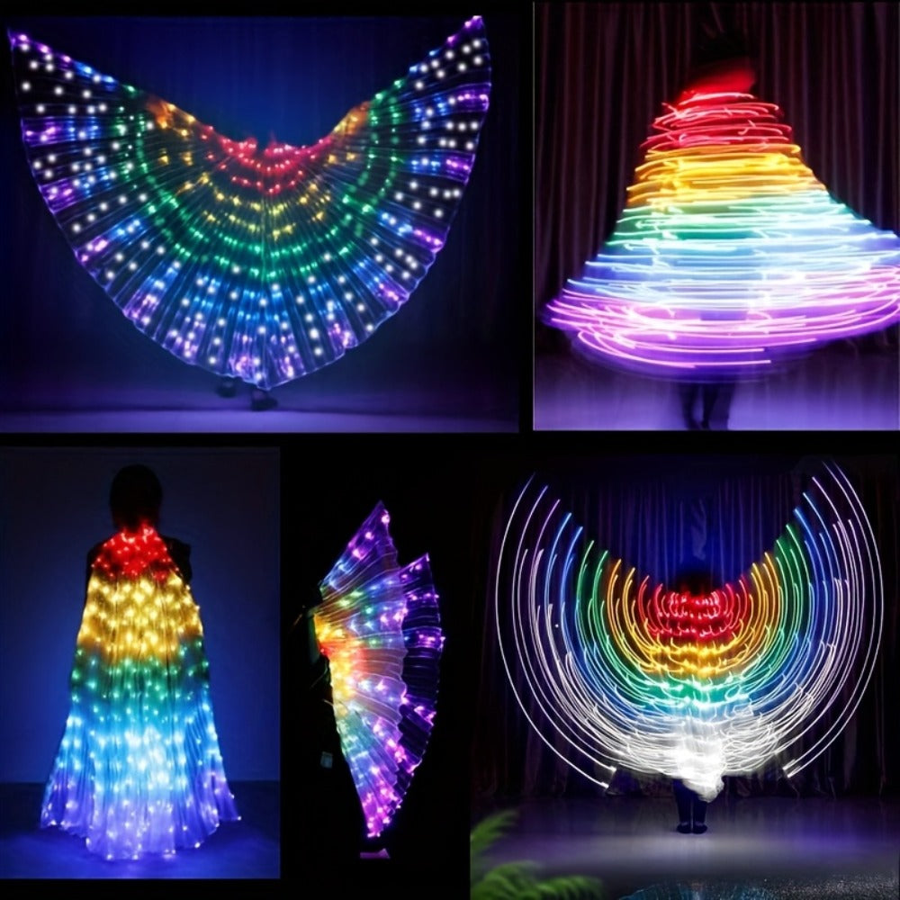 LED Feather Dance Costume Glowing Luminous with the Listed Color, Size or Set Options for Everyday Use