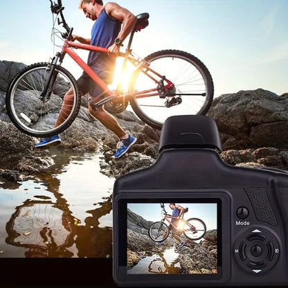 Compact Vlog Camera 1080P FHD – MARVUE Digital Camera with 2.4-Inch LCD Screen, Long-Lasting Battery, 16x Digital Zoom