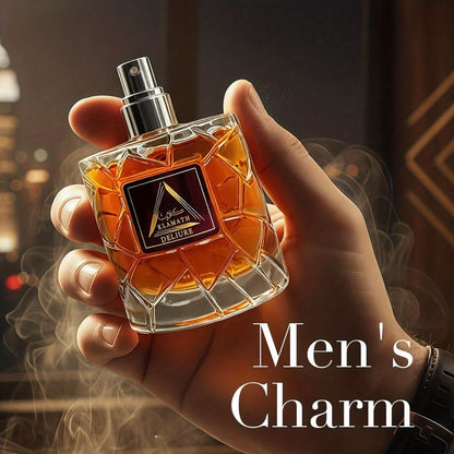 Men's Eau de Toilette Spicy Cologne Vanilla Amber Cinnamon Bergamot Tonka Bean Day to Night Fragrance Klamath Deliur Brown Edition Gift