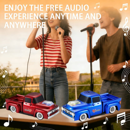 Portable Bluetooth Speaker Car-Shaped Model with TWS, USB, FM, TF, AUX and Seven Color Packs