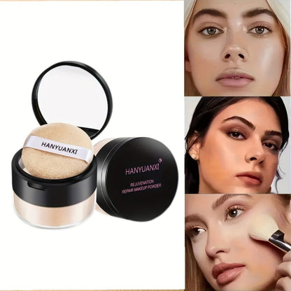 BB Cream Foundation & Setting Powder Set – Waterproof Matte Oil Control with Brush & Powder Puff, Long-Lasting Smooth Formula