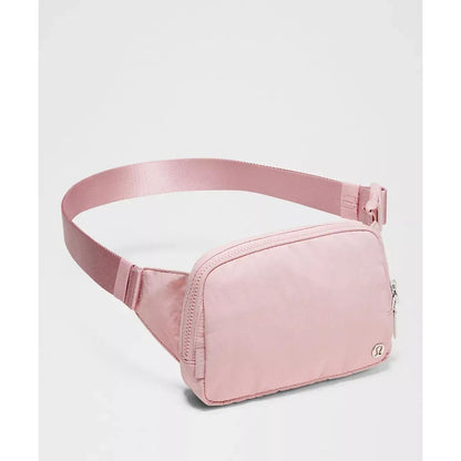 Belt Bag 1L Pink – Compact Crossbody Sling Waist Pack, Adjustable Strap, Zippered Pockets, Hands-Free Everyday Carry for Travel, Gym