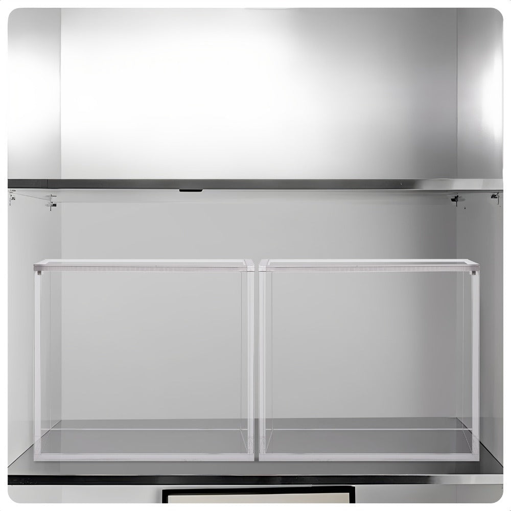 Acrylic Booster Box Display Case with Magnetic Lid, Thick 5mm Clear Storage for Pokemon TCG Card Collectors
