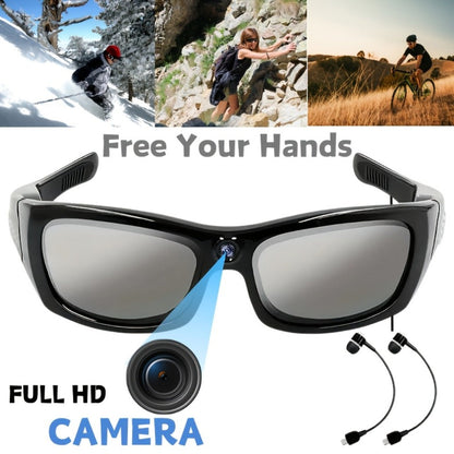 Smart Glasses Camera 1080P HD Video Recording, Built-in 32GB, Music Playback & Phone Call, Wearable Action Camera Sunglasses