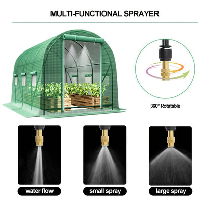Greenhouse with Watering System for Garden, Patio and Yard Use, with the Listed Configuration