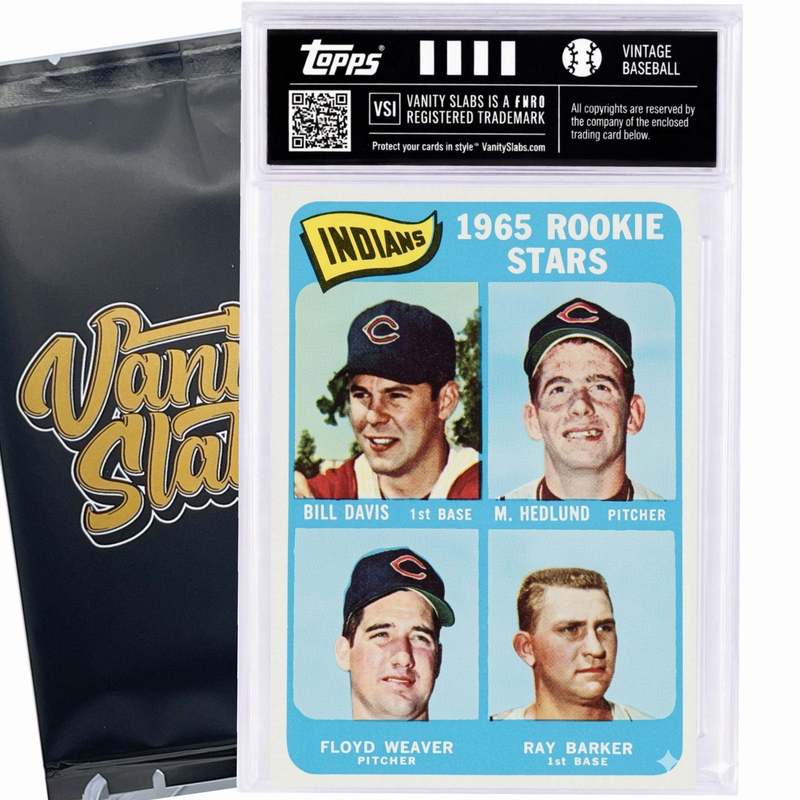Sports Trading Cards, 1965 Topps-Labeled Baseball Mystery Vanity Slab with One Card for Display