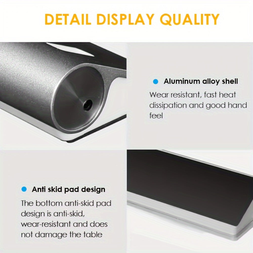 Silvery Seven-Port USB 3.0 Hub with USB-A Host Cable and Aluminum-Alloy Housing for Laptop Accessories