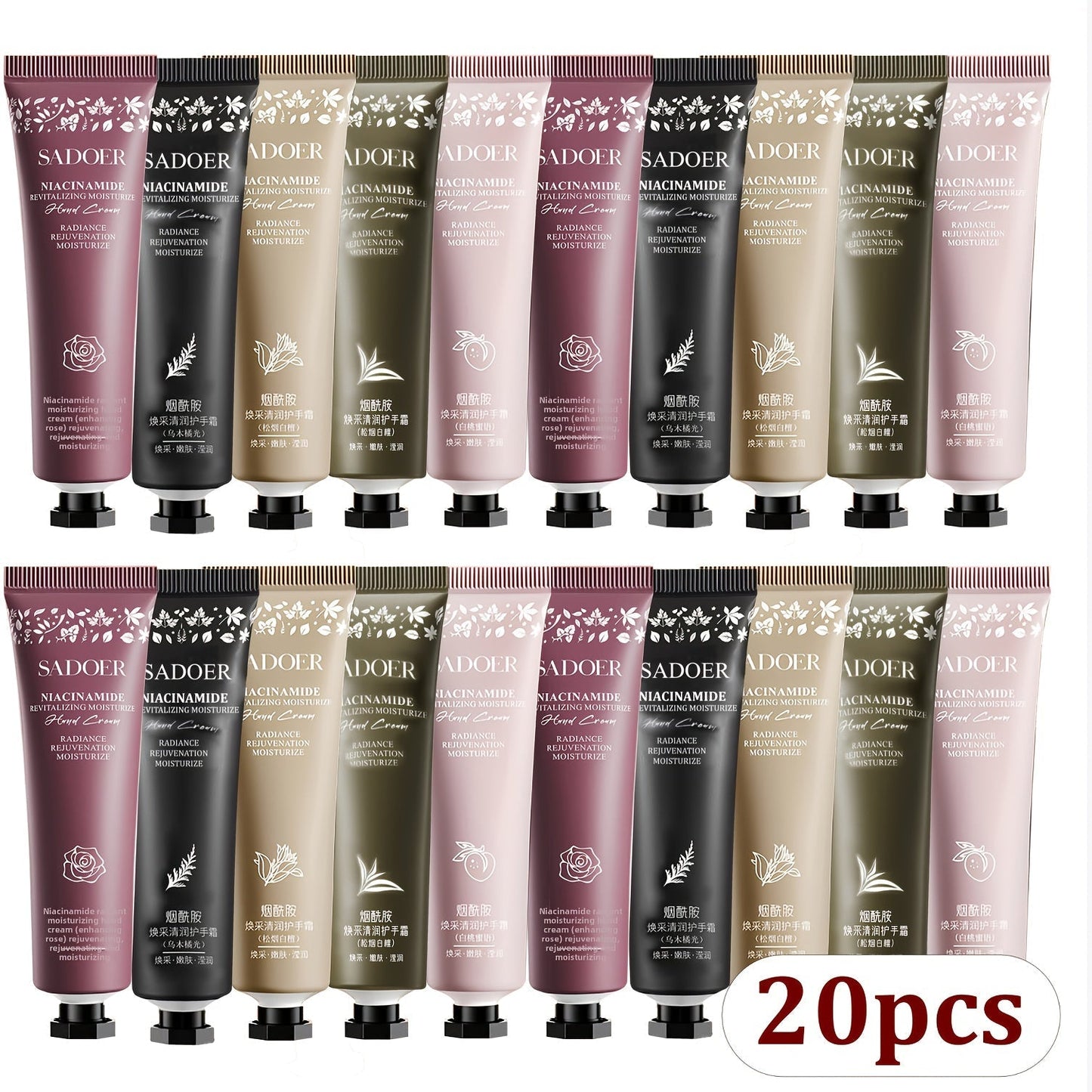 Travel Size Hand Cream Set 10 20 30pcs Scented Moisturizing Lotion – Deep Hydration for Dry Cracked Hands & Body
