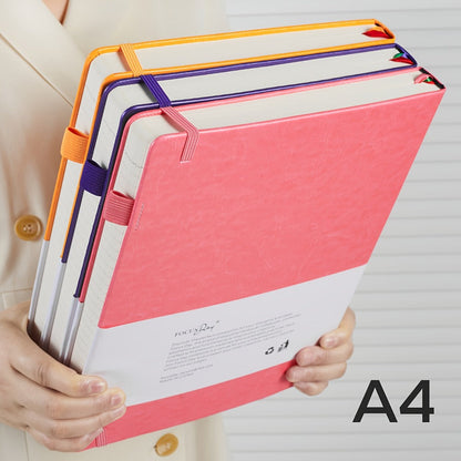 A4 Hardcover Lined Journal Notebook 320 Pages, Faux Leather College Ruled Notebook with 100GSM Thick Pages
