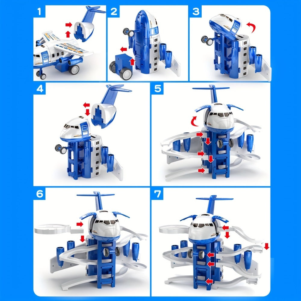 Kids Airplane Toy with LED Lights & Music with the Listed Color, Size or Set Options for Everyday Use