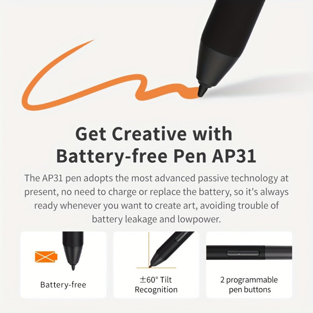 GAOMON M10K Drawing Tablet 8192 Levels Pressure Sensitivity Battery-Free Stylus 10 Programmable for an Everyday Personal Care Routine