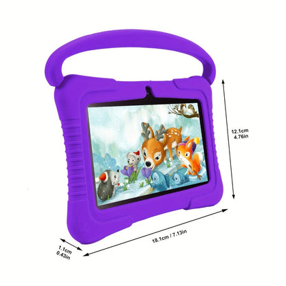 Veidoo 7 Inch Kids Tablet with Drop-Proof Silicone Cover – Eye Protection Screen, WiFi, 2GB RAM 16GB/32GB ROM, Dual Camera