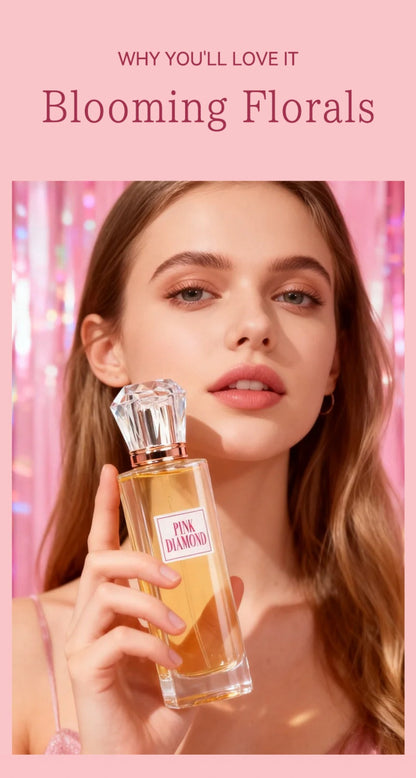 Pink Diamond Eau de Parfum Spray, 3.4 fl oz Bottle with Aldehyde, Lily and Orange Scent Notes