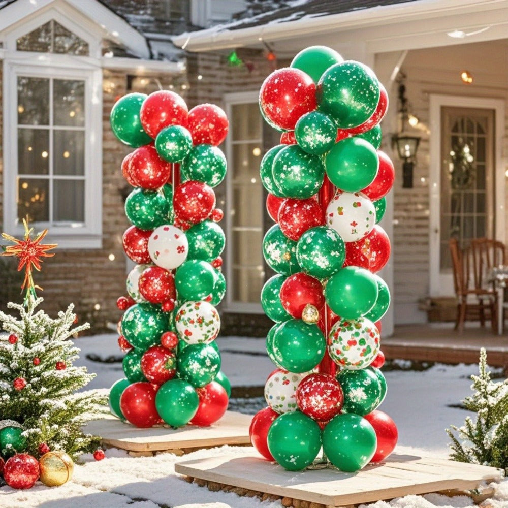 Party Decorations Two Balloon Column Stands with Adjustable 1.4–7.2ft Poles, Clips, Bases and Hand Pump
