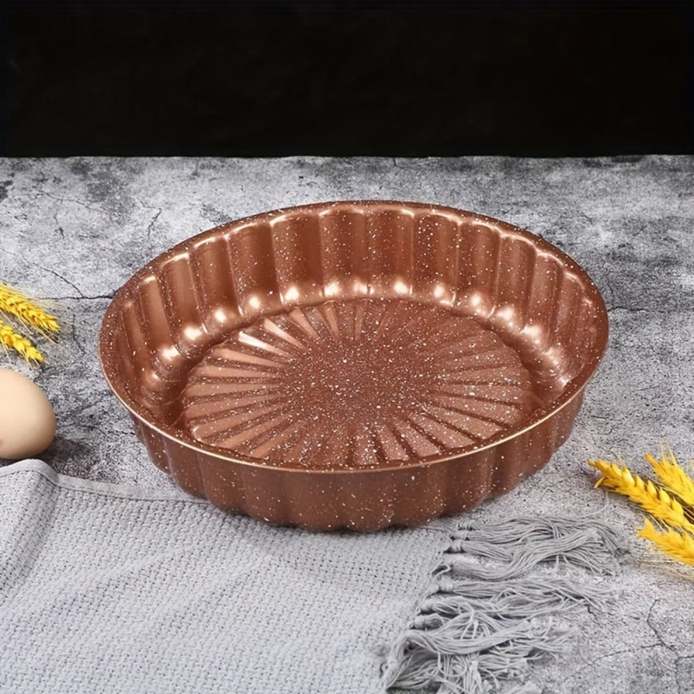 Round Non-Stick Cake Mold Baking Pan Carbon Steel Easy Release Home Baking Tool for Layer for Entryways, Bedrooms and Living Spaces