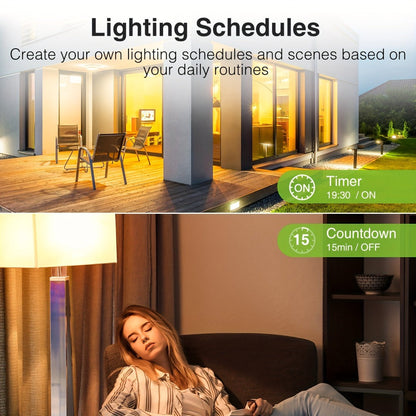 White Single-Pole and 3-Way WiFi Wall Switch in One-, Two- or Four-Piece Packs with App, Voice and Timer Control