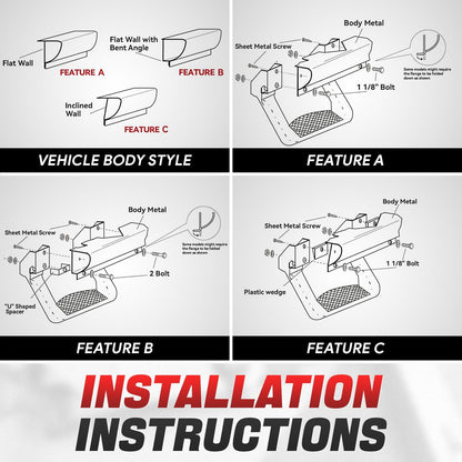 Aluminum Side Step Pad for Truck SUV – Universal Fit, 350 lbs Capacity, Non-Slip, Fits Chevy GMC Ford Dodge Ram Toyota Nissan Pickup
