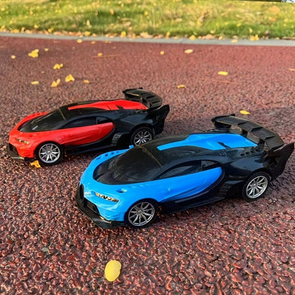 High-Speed Drift RC Car 1:24 Scale with LED Lights 4-Channel Simulation Model Remote Control Car for Kids Boys Girls