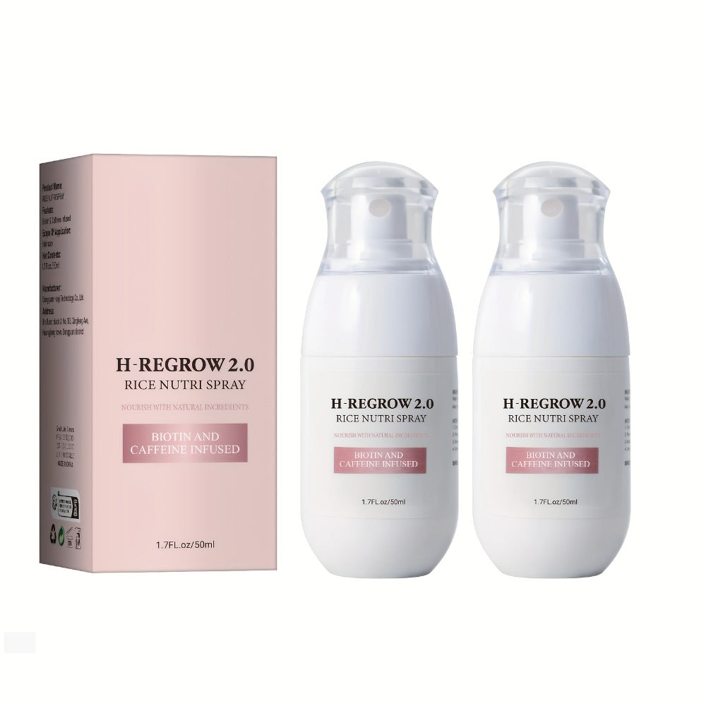 Rice Scalp Spray 4pcs Set, Hydrolyzed Rice Protein & Ginger Root Extract Hair Mist for Scalp, Strengthening & Softening