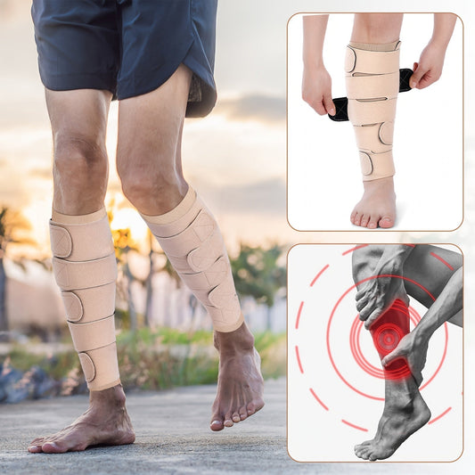 Compression Leg Wraps 3 Pairs – Adjustable Lower Leg Wrap for Lymphedema, Shin Splints & Calf Support, Breathable Non-Slip Compression