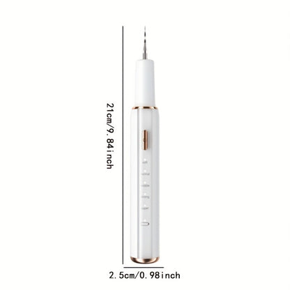 Electric Tooth Cleaner Tartar Remover Rechargeable – 5 Speed Modes, LED Light, USB Charging, 2 Replaceable Brush Heads