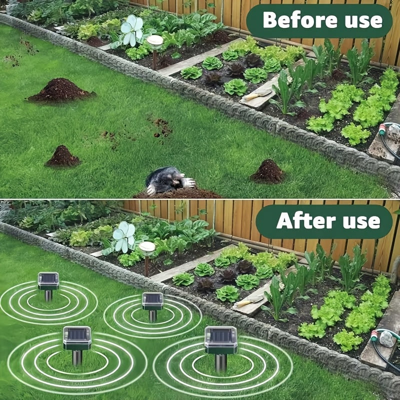 Outdoor Solar Lights for Yard, Solar Outdoor Lights for Garden, LED Landscape Path Lights IP44, Solar Lawn Projection Lights for Yard