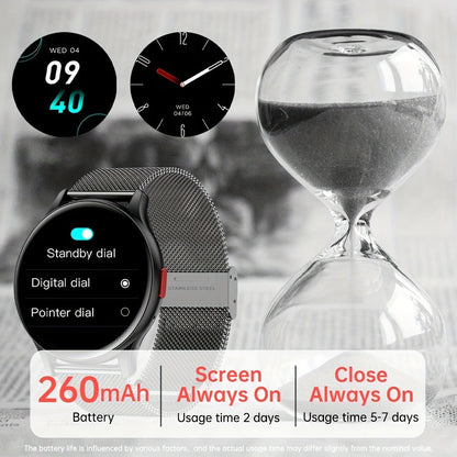 Smartwatch AMOLED for Men SENBONO 1.43" HD Bluetooth Calling, 100+ Sport Modes, DIY Custom Watch Face, Heart Rate Sleep Blood Oxygen