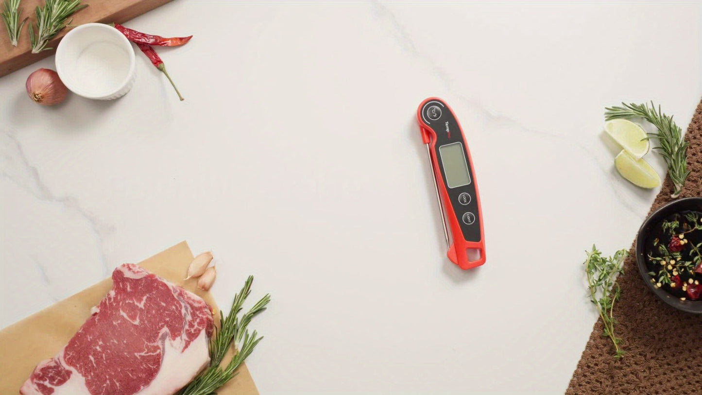 Instant Read Meat Thermometer with Motion Sensing, Digital Food Thermometer for Kitchen BBQ Grill Smoker Oil Candy Cooking