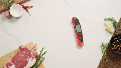 Instant Read Meat Thermometer with Motion Sensing, Digital Food Thermometer for Kitchen BBQ Grill Smoker Oil Candy Cooking
