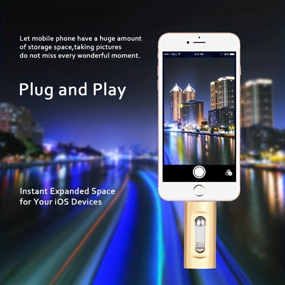 USB Flash Drive 4-in-1 USB 3.0 Multi-Connector Drive with 128GB or 256GB Capacity and Four Color Options