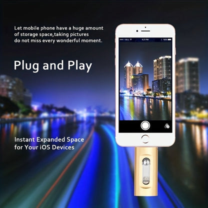 USB Flash Drive 4-in-1 USB 3.0 Multi-Connector Drive with 128GB or 256GB Capacity and Four Color Options