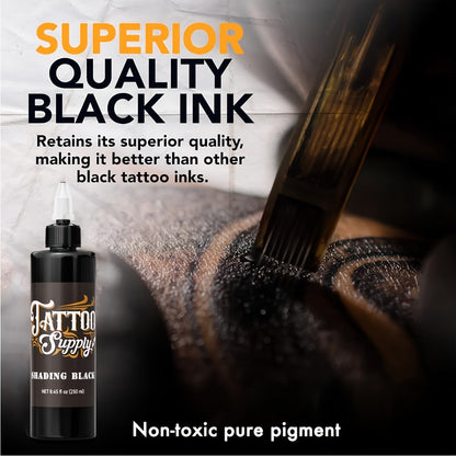 Tattoo Ink Neebol Lining and Shading Black Bottle Options in 100ml or 250ml with Four with Item-Specific Color, Capacity and Bottle Choices